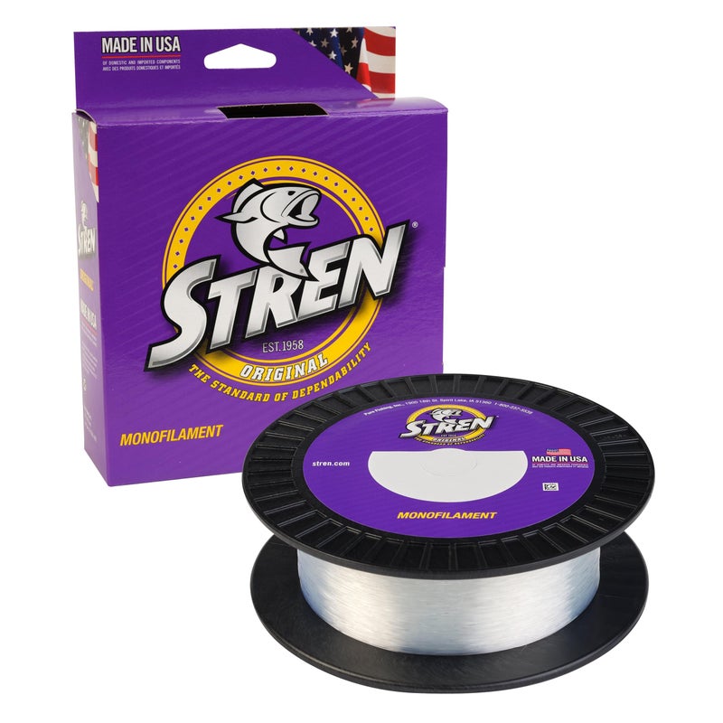 Stren Original Monofilament Fishing Line, Clear/Blue Fluorescent, 12lb | 5.4kg, Suitable for Freshwater Environments - Image 1
